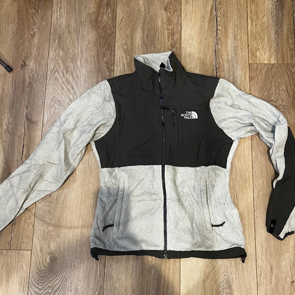 THE NORTH FACE Women's Polartec Denali Fleece Jacket Size XS In Black/Gray - Picture 3 of 8